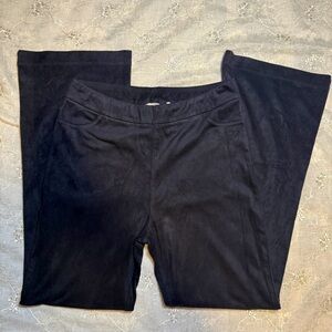 Soft Surroundings Black Velvet Pants – Size Medium